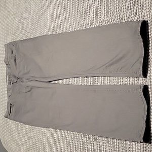 Banana Republic Men's Traveler Slim Fit Stretch 5-pocket Grey Pants 35x32